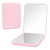 Huauoo Pocket Mirror, 1X/3X Magnification LED Compact Travel Makeup Mirror with Light